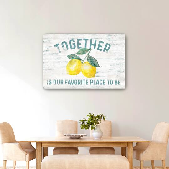 Happy Thoughts I On White Canvas Giclee